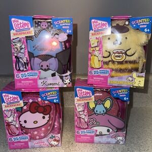 Real Littles HELLO KITTY Scented Mini Backpack Set of 4. New.